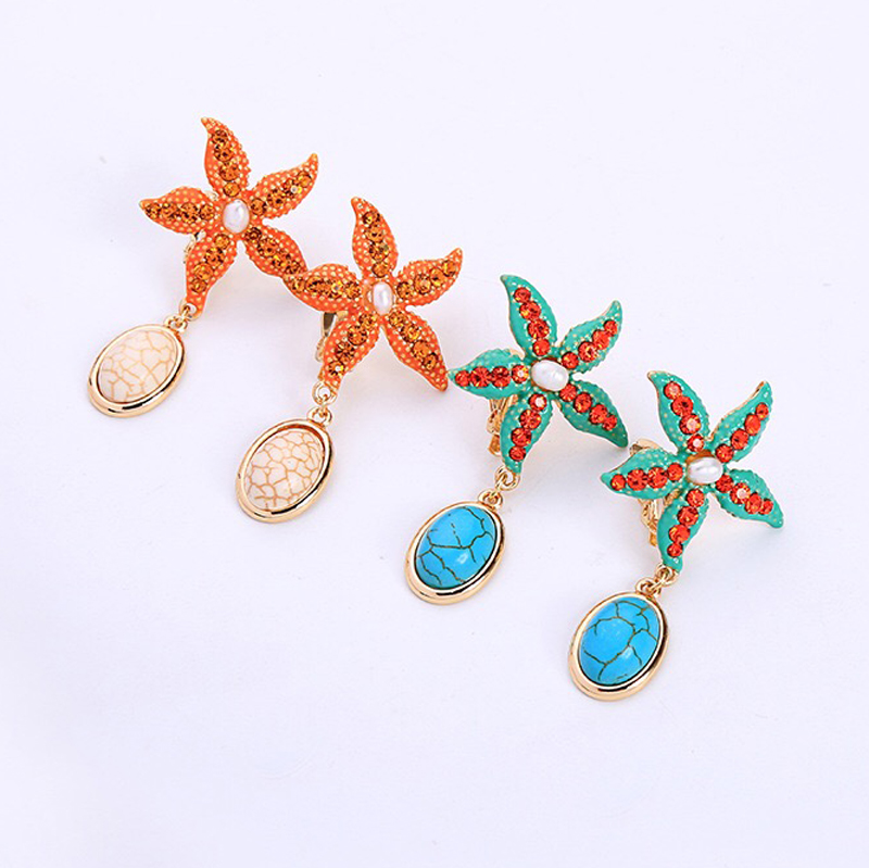 Starfish design earring